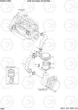 1030 AIR INTAKE SYSTEM R330LC-9SH, Hyundai