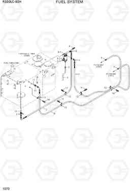 1070 FUEL SYSTEM R330LC-9SH, Hyundai