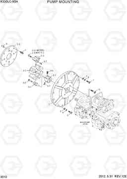 3010 PUMP MOUNTING R330LC-9SH, Hyundai