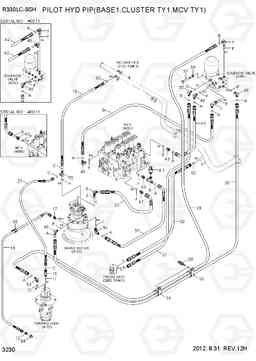 3230 PILOT HYD PIP(BASE1,CLUSTER TY1,MCV TY1) R330LC-9SH, Hyundai