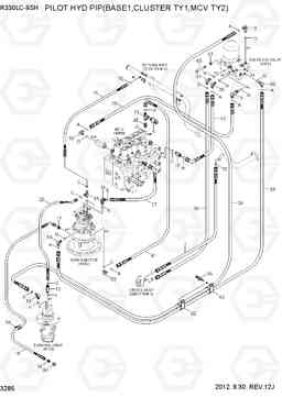 3285 PILOT HYD PIP(BASE1,CLUSTER TY1,MCV TY2) R330LC-9SH, Hyundai