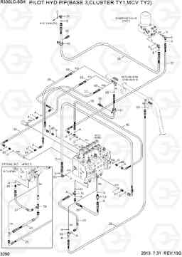 3290 PILOT HYD PIP(BASE3,CLUSTER TY1,MCV TY2) R330LC-9SH, Hyundai