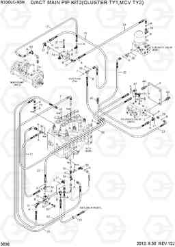 3636 D/ACT MAIN PIP KIT2(CLUSTER TY1,MCV TY2) R330LC-9SH, Hyundai