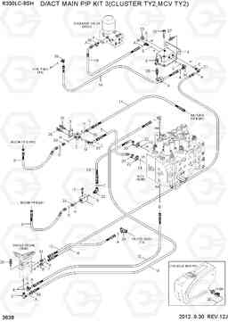 3638 D/ACT MAIN PIP KIT3(CLUSTER TY2,MCV TY2) R330LC-9SH, Hyundai