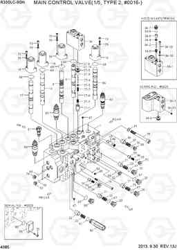 4085 MAIN CONTROL VALVE(1/5, TYPE 2, #0016-) R330LC-9SH, Hyundai