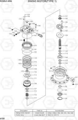 4100 SWING MOTOR(TYPE 1) R330LC-9SH, Hyundai