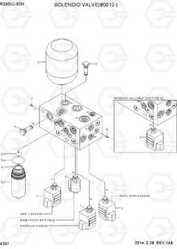 4301 SOLENOID VALVE(#0012-) R330LC-9SH, Hyundai