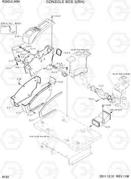 6130 CONSOLE BOX 3(RH) R330LC-9SH, Hyundai