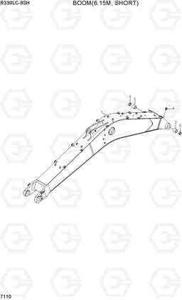 7110 BOOM(6.15M, SHORT) R330LC-9SH, Hyundai