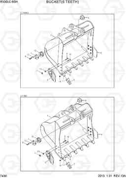 7430 BUCKET(6 TEETH) R330LC-9SH, Hyundai