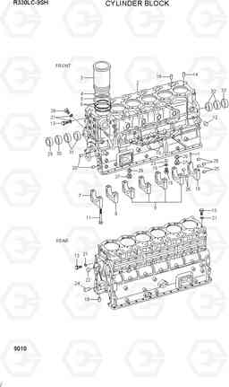 9010 CYLINDER BLOCK R330LC-9SH, Hyundai