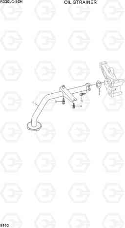 9160 OIL STRAINER R330LC-9SH, Hyundai