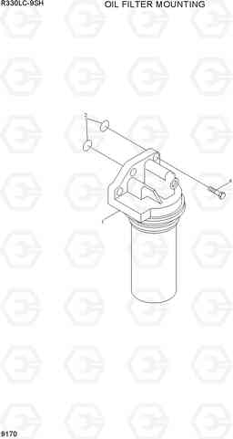 9170 OIL FILTER MOUNTING R330LC-9SH, Hyundai