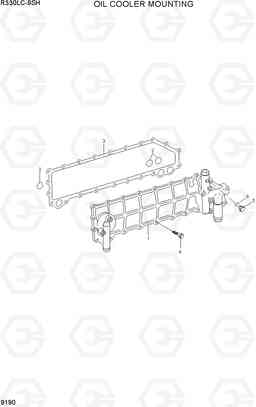 9190 OIL COOLER MOUNTING R330LC-9SH, Hyundai