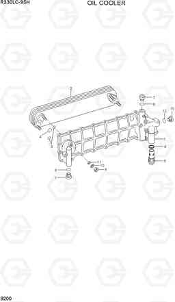 9200 OIL COOLER R330LC-9SH, Hyundai