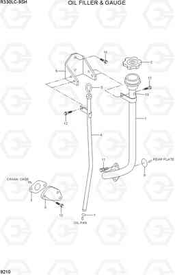 9210 OIL FILLER & GAUGE R330LC-9SH, Hyundai
