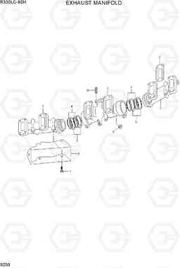 9250 EXHAUST MANIFOLD R330LC-9SH, Hyundai