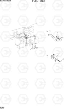 9280 FUEL HOSE R330LC-9SH, Hyundai