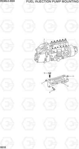 9310 FUEL INJECTION PUMP MOUNTING R330LC-9SH, Hyundai