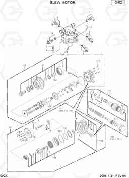 5002 SLEW MOTOR R35-7, Hyundai