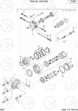 5004 TRAVEL MOTOR R35-7, Hyundai