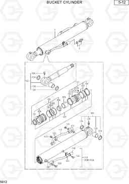 5012 BUCKET CYLINDER R35-7, Hyundai