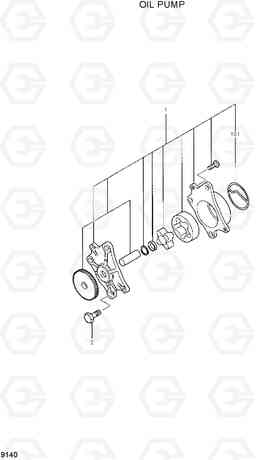 9140 OIL PUMP R35-7, Hyundai