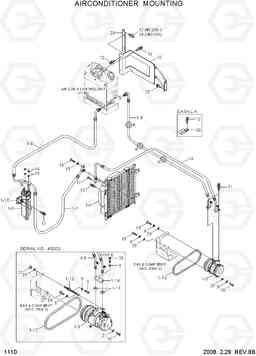 1110 AIR CONDITIONER MOUNTING R35Z-7, Hyundai