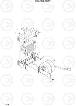 1140 HEATER ASSY R35Z-7, Hyundai