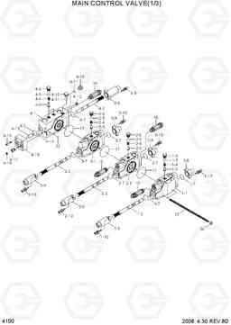 4100 MAIN CONTROL VALVE(1/3) R35Z-7, Hyundai