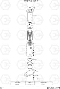 4400 TURNING JOINT R35Z-7, Hyundai