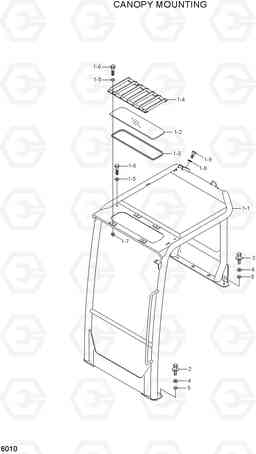 6010 CANOPY MOUNTING R35Z-7, Hyundai