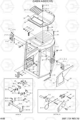 6100 CABIN ASSY(1/5) R35Z-7, Hyundai