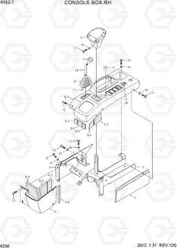 6230 CONSOLE BOX ASSY-RH R35Z-7, Hyundai