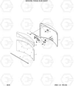 6310 ENGINE HOOD SUB ASSY R35Z-7, Hyundai