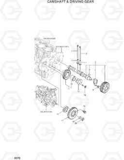 9070 CAMSHAFT & DRIVING GEAR R35Z-7, Hyundai