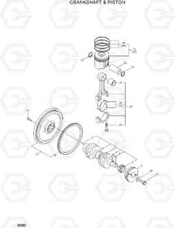 9080 CRANKSHAFT & PISTON R35Z-7, Hyundai