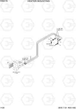 1120 HEATER MOUNTING R35Z-7A, Hyundai