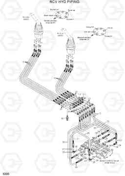3200 RCV HYD PIPING R35Z-7A, Hyundai