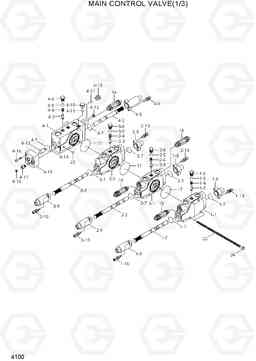 4100 MAIN CONTROL VALVE(1/3) R35Z-7A, Hyundai