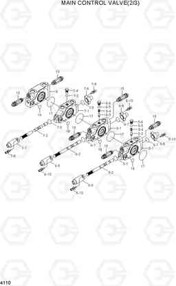 4110 MAIN CONTROL VALVE(2/3) R35Z-7A, Hyundai