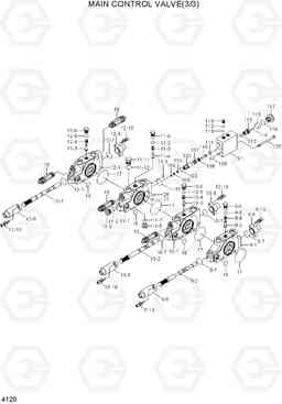 4120 MAIN CONTROL VALVE(3/3) R35Z-7A, Hyundai