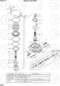 4200 SWING MOTOR R35Z-7A, Hyundai