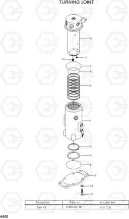 4400 TURNING JOINT R35Z-7A, Hyundai