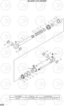 4630 BLADE CYLINDER R35Z-7A, Hyundai