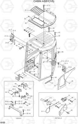 6100 CABIN ASSY(1/5) R35Z-7A, Hyundai