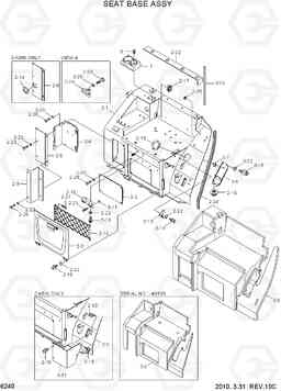 6240 SEAT BASE ASSY R35Z-7A, Hyundai