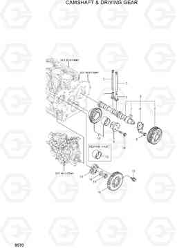 9070 CAMSHAFT & DRIVING GEAR R35Z-7A, Hyundai