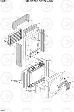 1050 RADIATOR TOTAL ASSY R35Z-9, Hyundai