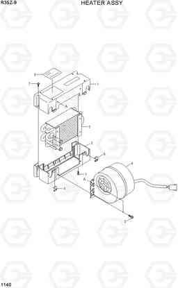 1140 HEATER ASSY R35Z-9, Hyundai